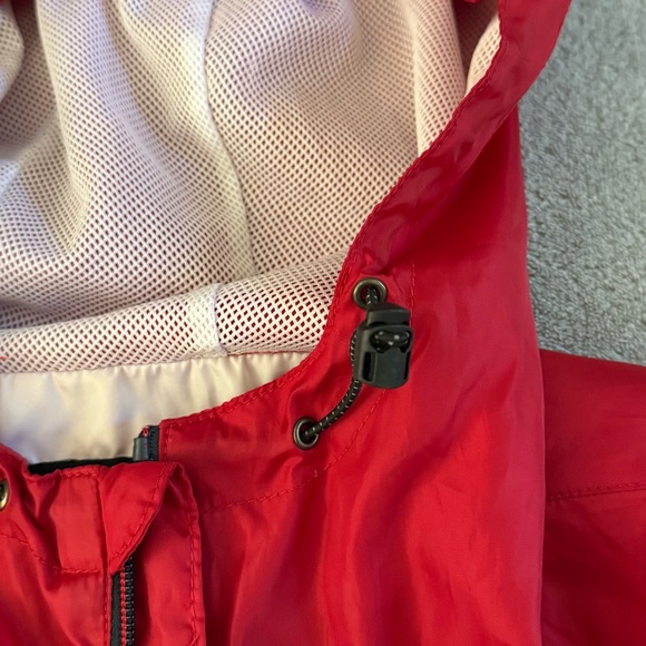 US Polo Assn Men's Blue White Red Hooded Full Zip Windbreaker Jacket Size M - Picture 11 of 12